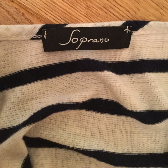 🦋🌻SOPRANO brand dress pockets stripes Sz Small S - Picture 6 of 6